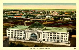 Canada - Manitoba, Winnipeg. Canadian National Railway Station