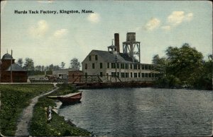 Kingston Massachusetts MA Hurds Tack Factory c1910 Vintage Postcard