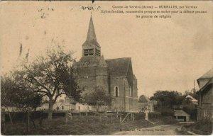 CPA BURELLES par VERVINS Eglise fortifiee (152165)