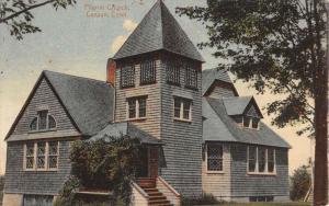 Canaan Connecticut Pilgrim Church Street View Antique Postcard K82826