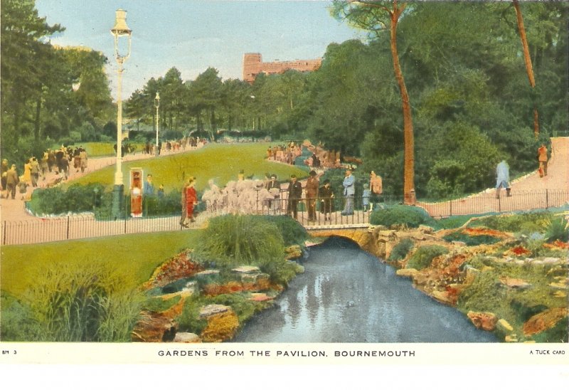 Gardens from the Pavilion. Bournemouth  Tuck Colour Photograph PC # BM 3