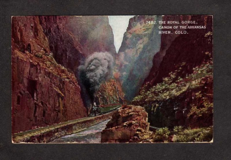 CO Denver and Rio Grande Western Railroad Train Royal Gorge Colorado Postcard