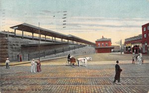 Train Station Massachusetts Train 1922 