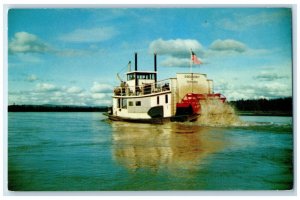 Excursion Boat MV Discovery Fairbanks Alaska Paddlewheeler Tanana River Postcard