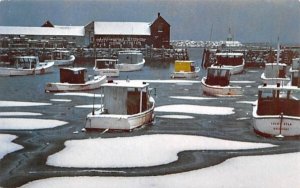 Rockport Harbor in Rockport, MA after a Northeastern.