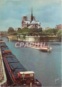 Postcard Modern Colors and Light of France Paris trip on the Seine around Not...