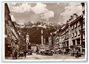 1940 Maria Theresien Street Innsbruck Tyrol Austria RPPC Photo Postcard