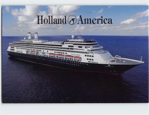 Postcard ms Amsterdam, Holland America