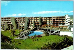 c1970s Agadir, Morocco Hotel Argana Pool Resort Complex View Chrome 4x6 PC M25