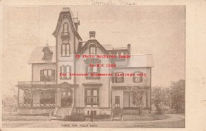 MA, Worcester, Massachusetts, Home For Aged Men, 1910 PM, Williams PC Pub
