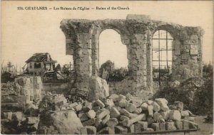 CPA Guerre CHAULNES Ruines de l'Église (19132)