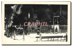 Old Postcard Lourdes Grotto Miraculous