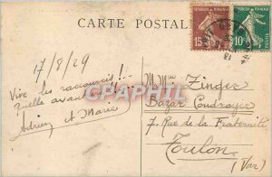 Old Postcard Pont Saint Esprit mariniere Ark and Confluents of Ardeche and Rhone