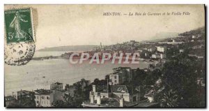 Old Postcard Menton Garavan And The Bay Of The Old Town