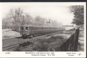 London Postcard - Brighton 4 Car Unit Train 2944 at Wandsworth Common A7490