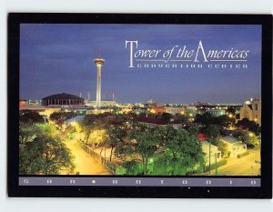 Postcard Tower of the Americas Convention Center, San Antonio, Texas