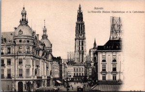Belgium Anvers La Nouvelle Maison Hanseatique Antwerp Postcard 04.35 