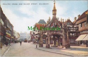 Wiltshire Postcard - Poultry Cross and Silver Street, Salisbury Ref.RS29351