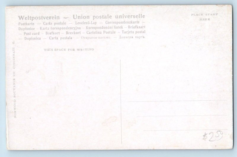 Ames Iowa Postcard Central Hall Iowa State College Exterior 1910 Vintage Antique