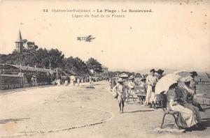 BT15201 Hyeres les Palmiers la plage le Boulevard ligne du sud d          France