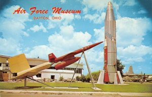 AIR FORCE MUSEUM Dayton, Ohio Wright-Patterson Base c1950s Vintage Postcard