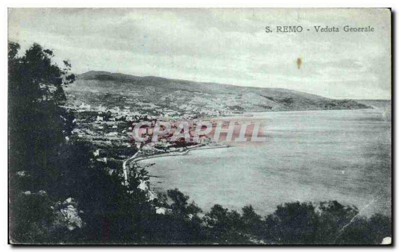 Postcard AncienneSan Remo Vedota Generale