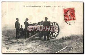 Old Postcard The Artillierie of the Country Fire Depart suddenly Canon Declin...