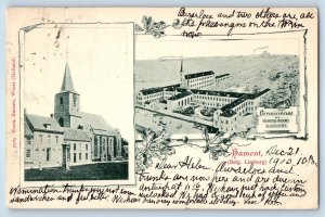 Hamont-Achel Limont Belgium Postcard Multiview Pensionnat 1900 Antique