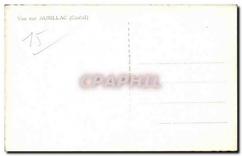 Aurillac - Vue Generale - Old Postcard