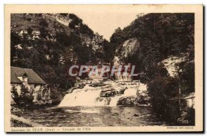 Old Postcard surroundings Syam Cascade Cascade of Ain