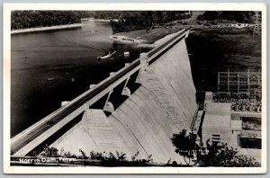 Norris Dam Tennessee TVA 1940s RPPC Real Photo Postcard