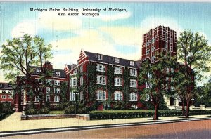 Postcard SCHOOL SCENE Ann Arbor Michigan MI AI1788