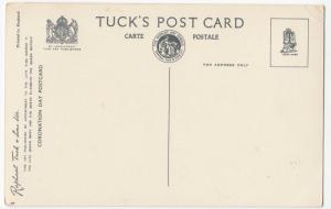 Royalty; The Queen Leaves The Abbey PPC By Tuck, Unposted, Coronation Day Card 