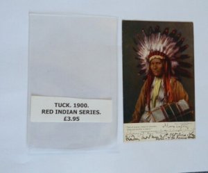 Red Indian OILETTE  Series number 1306  Hiawatha  . Dated 1904