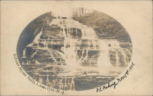 Lowville New York NY Silver Mine Falls Real Photo c1910 Vintage Postcard