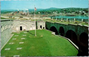 Maine Bucksport Fort Knox Looking Across The Parade Grounds