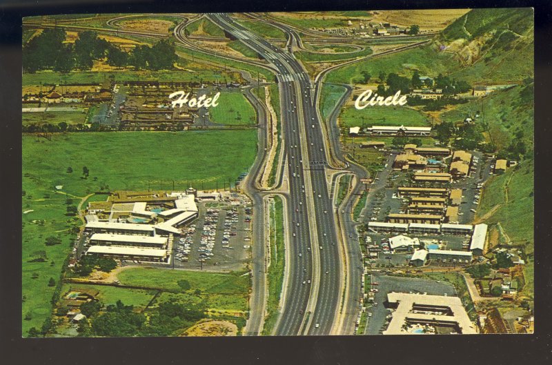 San Diego, California/CA Postcard, Aerial View Of Hotel Circle, Highway 80