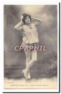 Postcard Old Artist Excelsior Music Eole Hall the woman aerinne (gymnastics c...