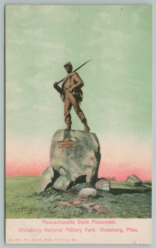 Vicksburg Mississippi~State Monument~National Military Park~Vintage Postcard