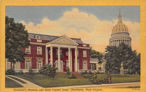 Governor's Mansion, State Capitol Dome - Charleston, West Virginia WV  