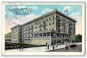 1921 Hotel Kentucky Avenue Beach Fireproof Atlantic City New Jersey NJ Postcard