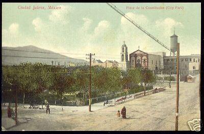 mexico, JUAREZ, Plaza de la Constitucion (ca. 1910)