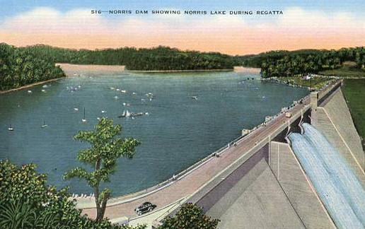 TN - Norris Dam & Norris Lake During Regatta