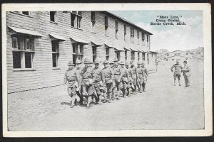 Mess Line Camp Custer Battle Creek Michigan Used c1917