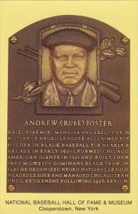 Andrew Rube Foster Baseball Hall Of Fame & Museum Cooperstown New York
