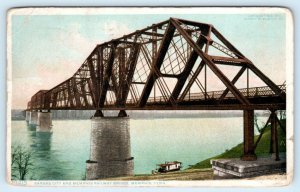 MEMPHIS, TN Tennessee ~ Kansas City & Memphis RAILWAY BRIDGE 1909 Postcard