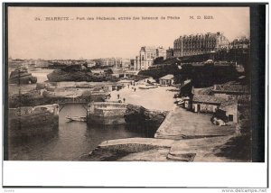 BIARRITZ, Pyrenees-Atlantiques, France, 1900-1910´s; Port Des Pecheurs, Entr...