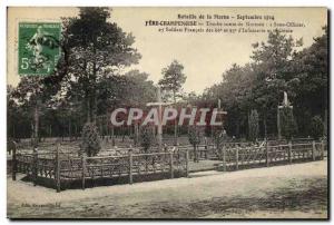 Old Postcard Fere Champenoise Grave Road Normee Army