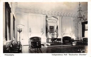 Independence Hall Declaration Chamber real photo - Philadelphia, Pennsylvan...