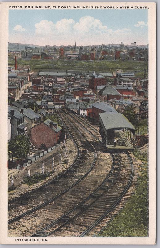 Pittsburg, PA., Pittsburg Incline, The Only Incline in the World with a curve - 